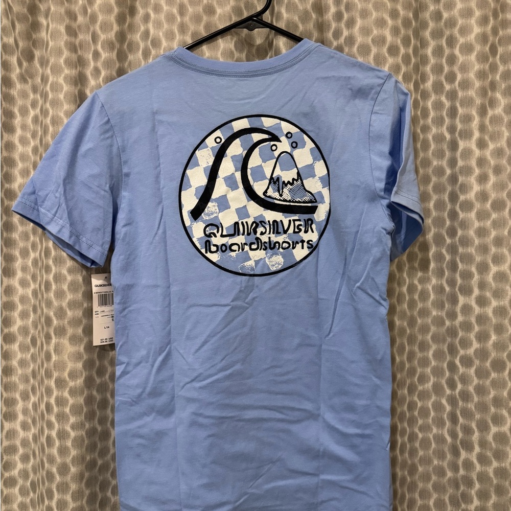 Quiksilver Light Blue Surf Graphic Tee